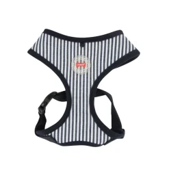 KATTSELE PUPPIA SOFT HARNESS STRIPED NAVY S