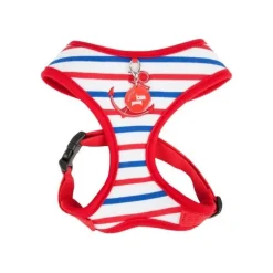 KATTSELE PUPPIA SOFT HARNESS ANKARE NAVY RÖD S