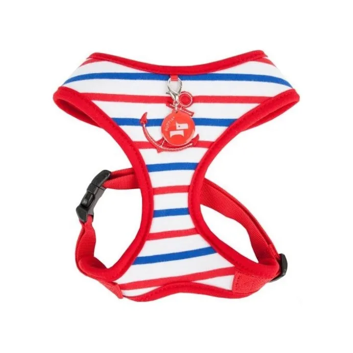 KATTSELE PUPPIA SOFT HARNESS ANKARE NAVY RÖD S