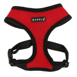 KATTSELE PUPPIA SOFT HARNESS RÖD