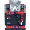 Kattsele Rutig Röd