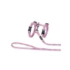 Kattsele Set Blommig Rosa