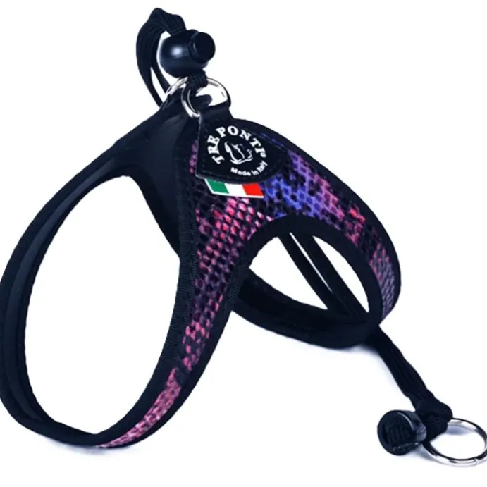Kattsele Tre Ponti Basic pythonmönster Rosa