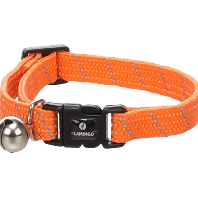Kattungehalsband elastiskt Elsa Orange