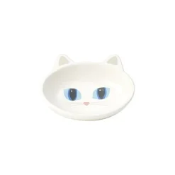 Keramikskål Frisky Kitty White