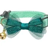 klassiska eleganta Katthalsband rosett Mint