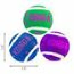 Kong Cat Active Tennisball W/bells 3 pack