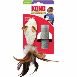 KONG REFILLABLE FEATHER MOUSE