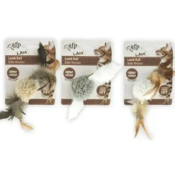 Kvittrande Lammboll Med Fjädrar & Catnip