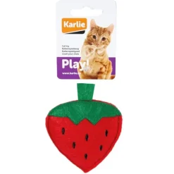 Leksak jordgubbe m catnip 9,5cm