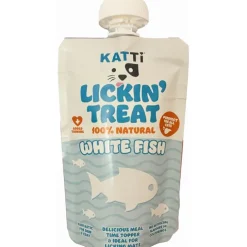 Lickin Treat krämigt Kattgodis med vit fisk