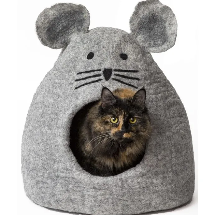 Mouse Wool Pet Cave Grå