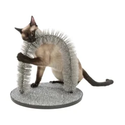 Pälsbåge katt 36 × 33 cm grå