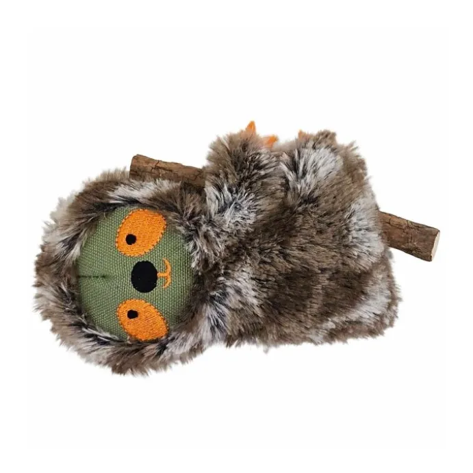 Plush Sloth with stick, with catnip