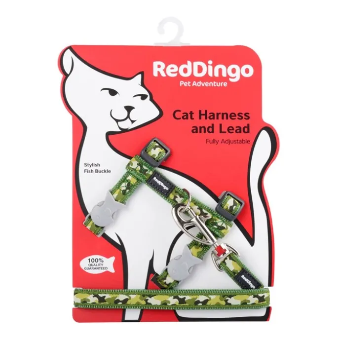 RedDingo Kattsele Grön Camouflage