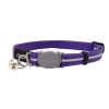 Rogz Alleycat Halsband Mörk lila XS