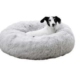 Rundbädd Fluffy Ljusgrå