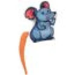 Tunn Tyg Mus catnip 7,5cm