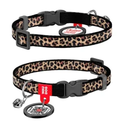 WAUDOG Katthalsband Leopard Brun